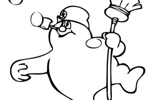 Frosty Snowman Print Coloring Pages For Kids