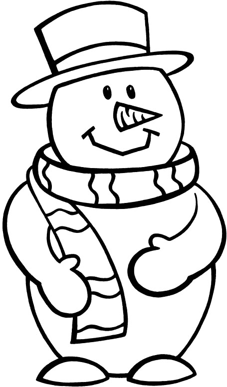  Images Snowman Print Coloring Pages For Kids