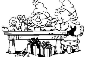 Made Toys Christmas Elf Print Coloring Pages