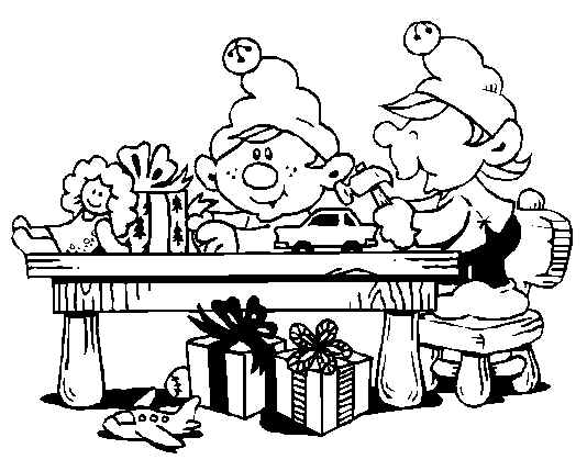  Made Toys Christmas Elf Print Coloring Pages