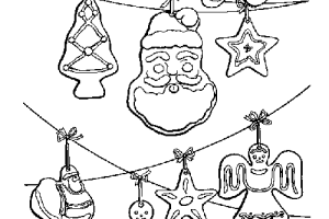 Many Christmas Decoration Coloring Pages