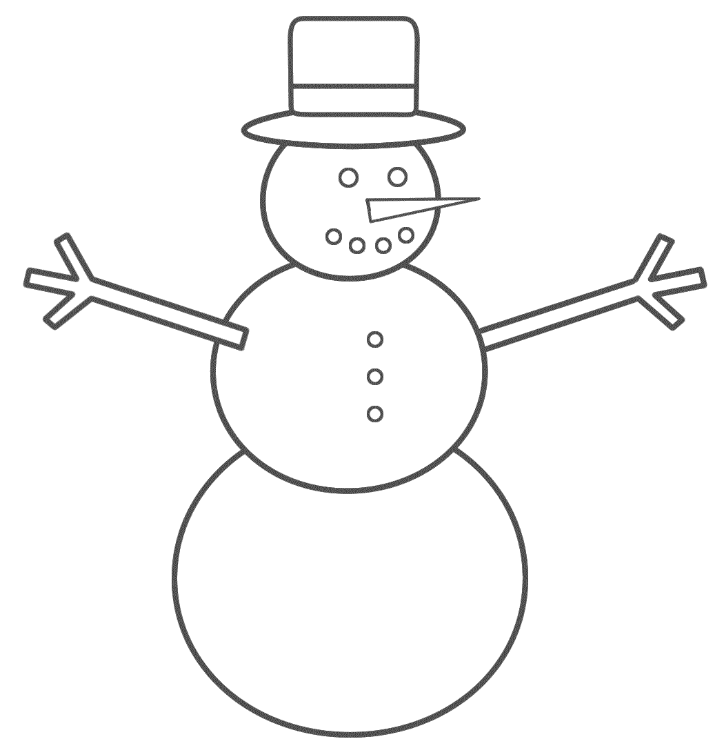  Normal Snowman Coloring Pages For Kids