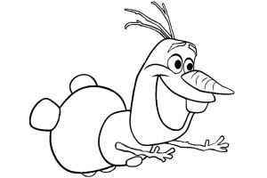 Olaf Snowman Coloring Pages For Kids