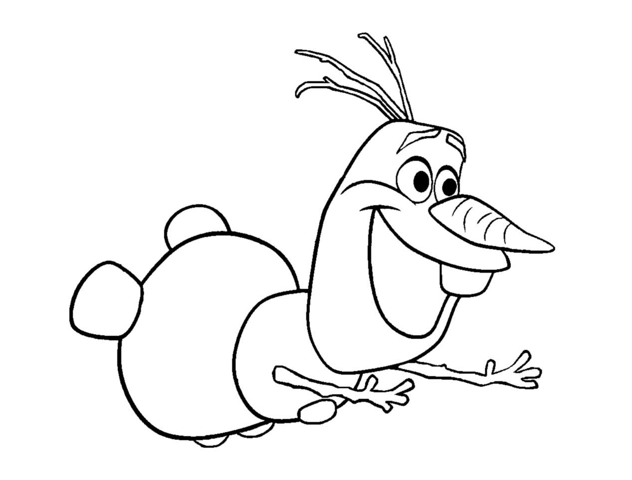  Olaf Snowman Coloring Pages For Kids