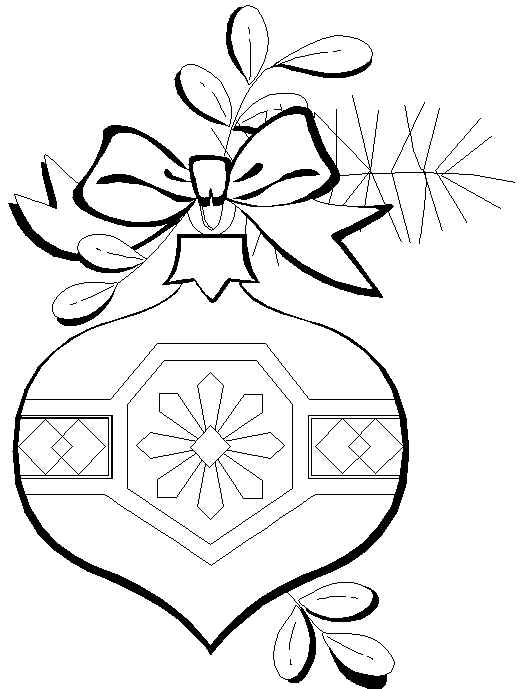  Print Christmas Ball Decoration Coloring Pages