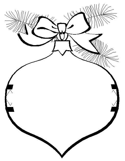  Print Christmas Ornaments Decoration Coloring Pages