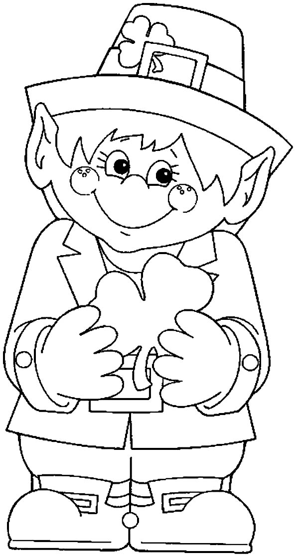 Young Leprechaun Coloring Pages